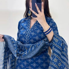 Azure Bloom Farshi Set