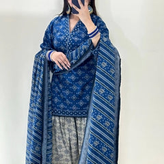 Azure Bloom Farshi Set