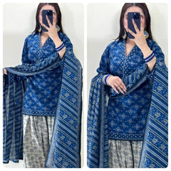 Azure Bloom Farshi Set